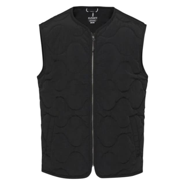 Elevate NXT Mens Quartz Quilted Body Warmer in Black Size: XS Black Male XS