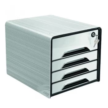 CEP Smoove Secure 4 Drawer Module with Lock White 7-311S White