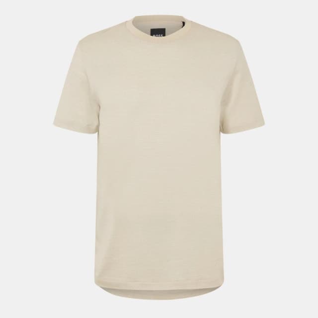 Boss Mens C Thompson Short Sleeve Polo Shirt Open White male XS