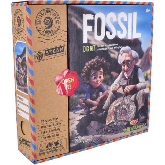 Kandytoys Kids Fossil Excavation Science Kit Multi Colour unisex One Size