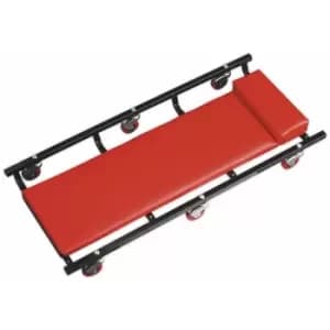 Sealey - 36 Deluxe American-Style Creeper with Steel Frame & 6 Wheels - Red SCR75