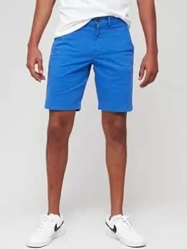Superdry Studios Core Chino Short, Blue, Size 36, Men