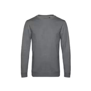 B&C Mens Set In Sweatshirt (M) (Heather Mid Grey)