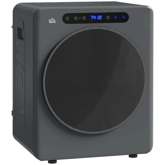HOMCOM HOMCOM 4kg Vented Tumble Dryer, Portable Freestanding Front Tumble Dryer, 1000W in Grey Grey One Size Unisex 5063603042223