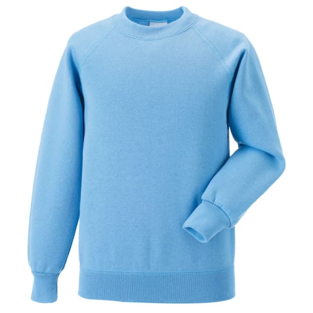 Jerzees Schoolwear Jerzees Schoolgear Raglan Sleeve Sweatshirt Pack of 2 in Blue Size: 11-12 Years Blue Unisex 11-12 Years