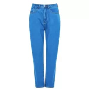 I Saw It First Mom Jeans - Blue