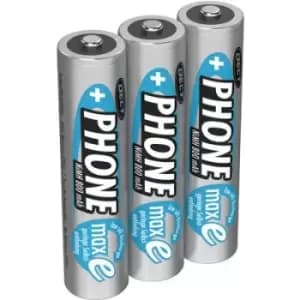 Ansmann DECT maxE HR03 AAA battery (rechargeable) NiMH 800 mAh 1.2 V 3 pc(s)