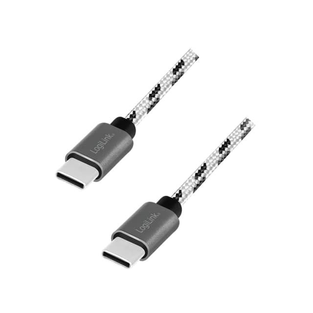 LogiLink CU0200 USB cable USB 2.0 USB C Black. White