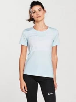 Nike Training Mesh Tee Blue Size L Women