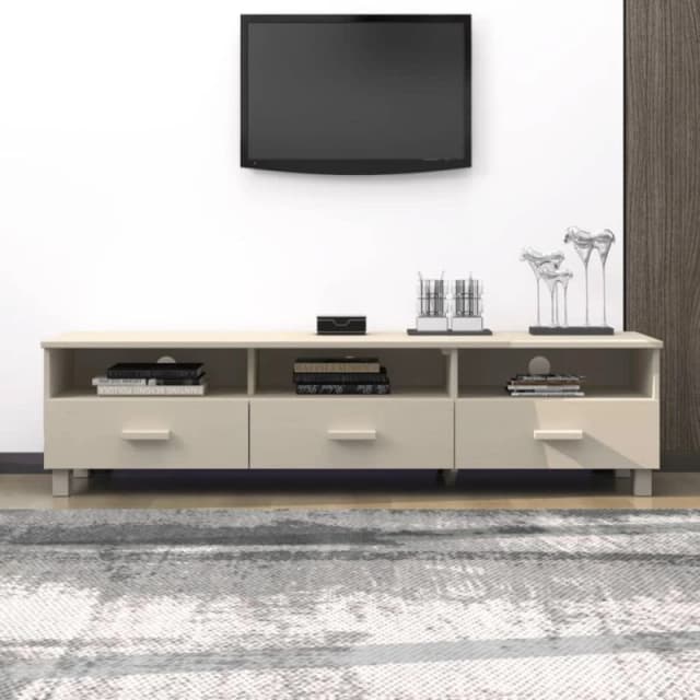 VIDAXL TV Cabinet hamar Honey Brown 158x40x40cm Solid Wood Pine Vidaxl 8720286818183