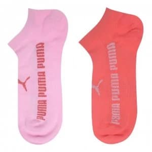 Puma 2 Pack Ankle Socks - Pink Multi