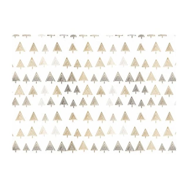 Warren Reed Designer Geometric Christmas Tree Pattern Glass Chopping Board