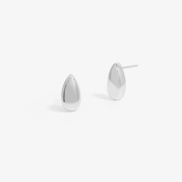 Simply Silver Sterling Silver 925 Polished Tear Drop Stud Earrings Silver