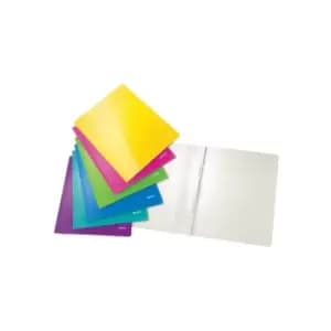 WOW A4 Flat File - Assorted Colours (Pack of 6)