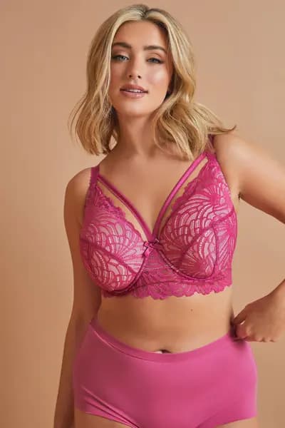 Yours Padded Bra Pink
