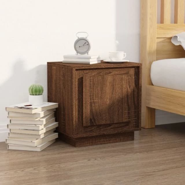 VIDAXL Bedside Cabinet Brown Oak 44x35x45cm Engineered Wood Vidaxl 8720845794323