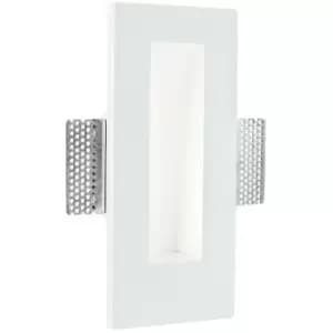 25-fan Europe - Applique encastree Ariel Platre blanc 1 ampoule cm