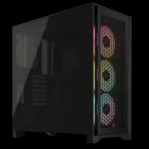 Corsair 4000D Airflow RGB Tempered Glass Mid Tower PC Case Black - CC-9011240-WW