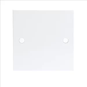 KnightsBridge 20A White Flex Outlet Single Frontplate Electric Wall Plate