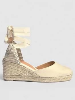Castaner Carina 6Cm Mid Wedge - Natural