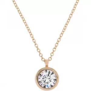Ladies Karen Millen PVD Gold plated Crystal Dot Necklace