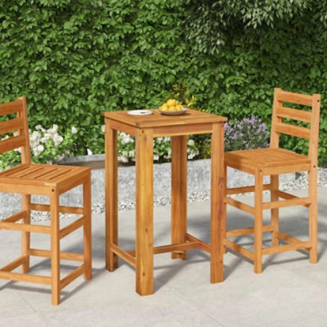 vidaXL Garden Bar Table 60x60x105cm Solid Wood Acacia, Brown 319700