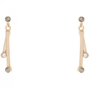 Ladies Karen Millen PVD Gold plated TINY DOT EARRINGS