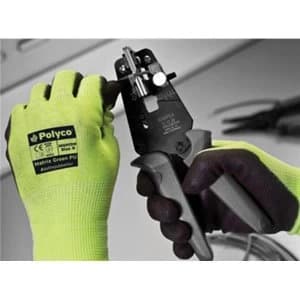 Polyco Matrix MGP09 Size 9 Seamless Knitted Gloves Polyurethane Palm Coating Green
