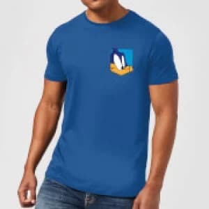 Looney Tunes Roadrunner Face Faux Pocket Mens T-Shirt - Royal Blue - L
