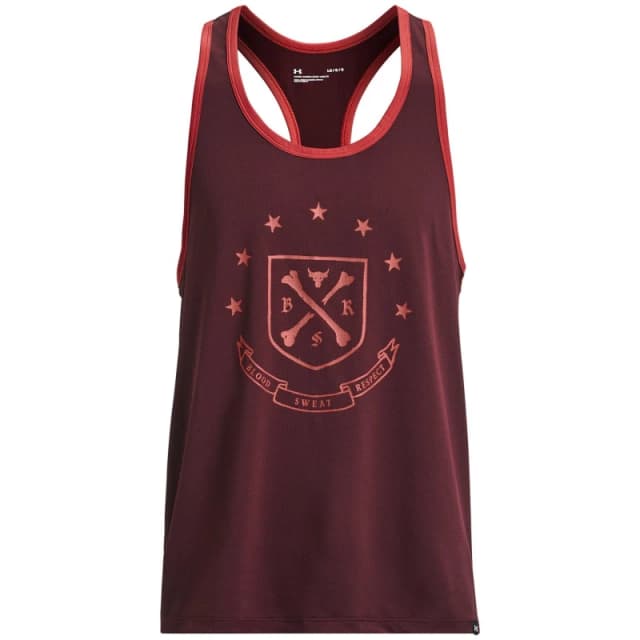 Under Armour Mens Pjt Rock Performance Gym Vest Red male M
