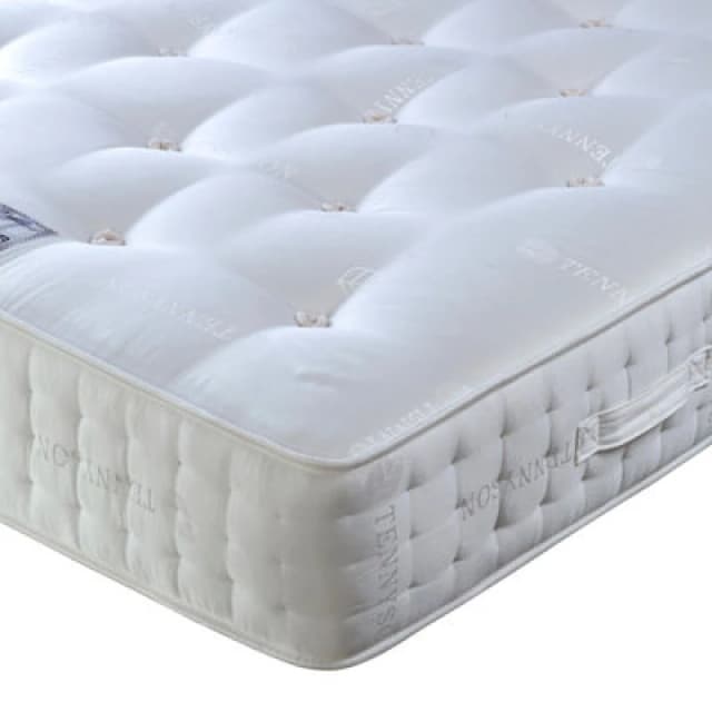 Bedmaster Bedmaster Tennyson 4000 Twin Pocket Sprung Natural Orthopaedic Mattress in White Size: King White King Unisex 0764283935236