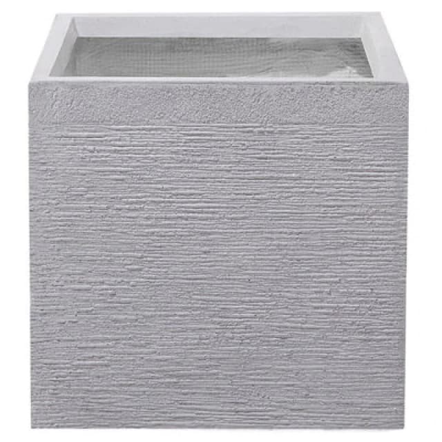 Beliani Scandinavian Plant Pot Paros 40 Cm Grey