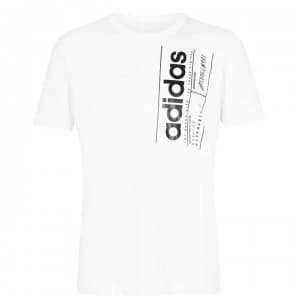 adidas Mens Brilliant Basics T-Shirt - White/Black