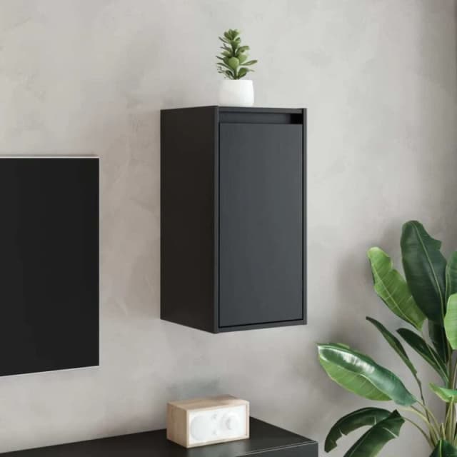 VIDAXL Vidaxl - Wall Cabinets 2 pcs Black 30x30x60cm Solid Wood Pine 8720286840863