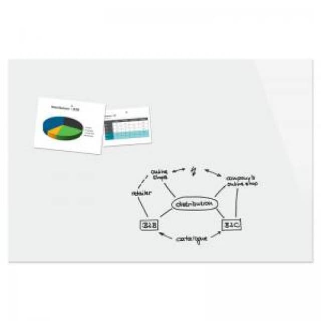 Sigel Be!Board Magnetic Glass Drywipe Board Super White DD...