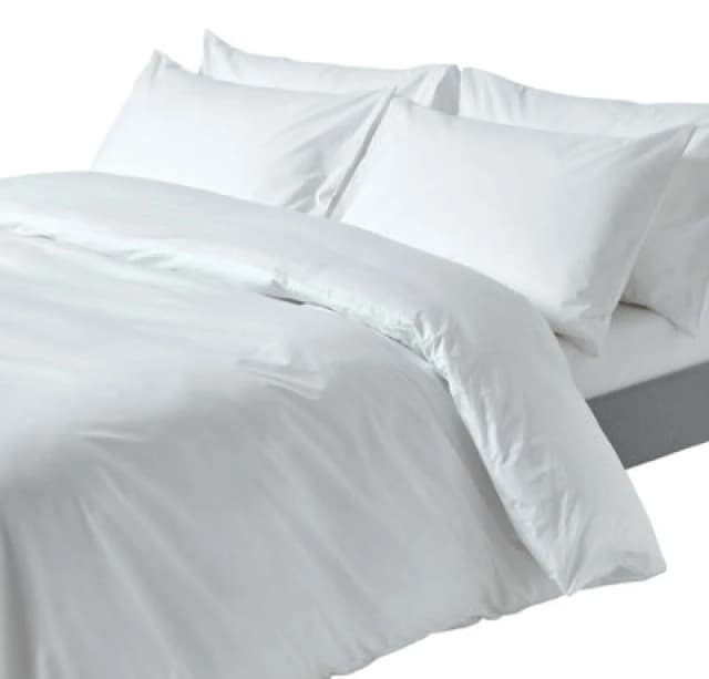 Homescapes White Egyptian Cotton Single Duvet Cover With One Pillowcase, 200 Tc