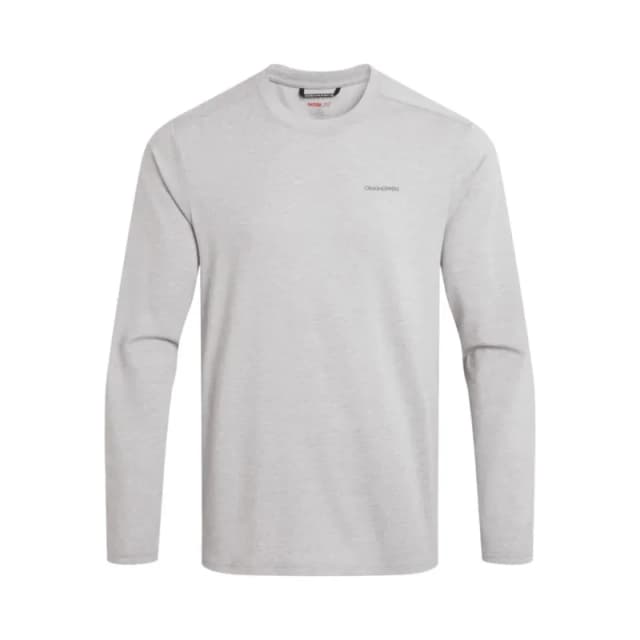 Craghoppers Mens NosiLife Abel Insect-Repellent Stretch Long Sleeved T-Shirt in Light Green Size: XL Light Green Male XL