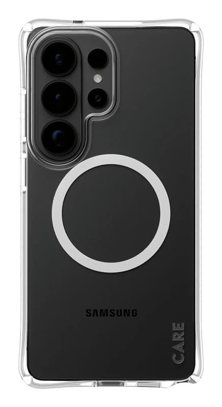 PanzerGlass PanzerGlass CARE by Samba Case Transparent w. White Qi Samsung Galaxy S26 Ultra CR71608