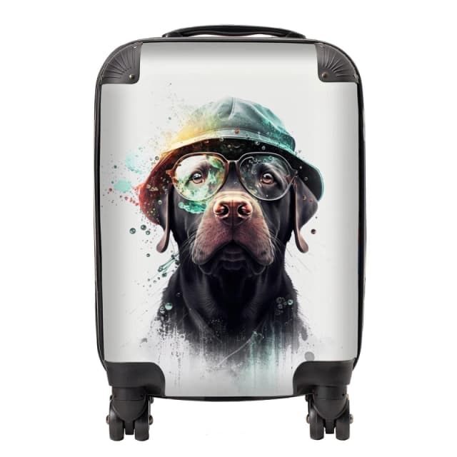Warren Reed Designer Labrador Retriever Dog Splashart Suitcase - Large