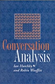 Conversation Analysis by Ian Hutchby Paperback