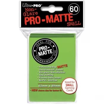 Ultra Pro Lime Green Matte Small Deck Protectors - 60 Cards