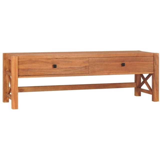 VIDAXL TV Cabinet 140x40x45cm Teak Wood Vidaxl 8720286113257