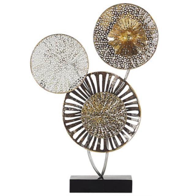 Beliani Figurine Uranium Metal Silver