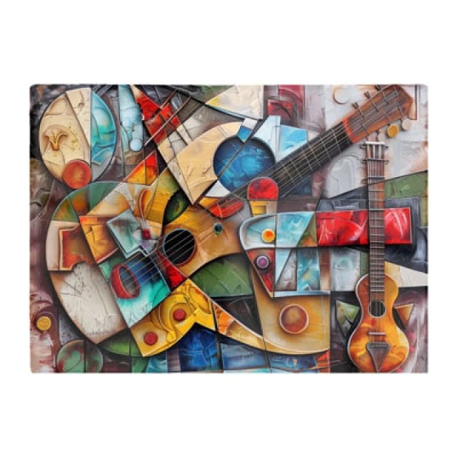 Warren Reed Designer Melody Of Shapes: Picasso's Instruments Chopping Board