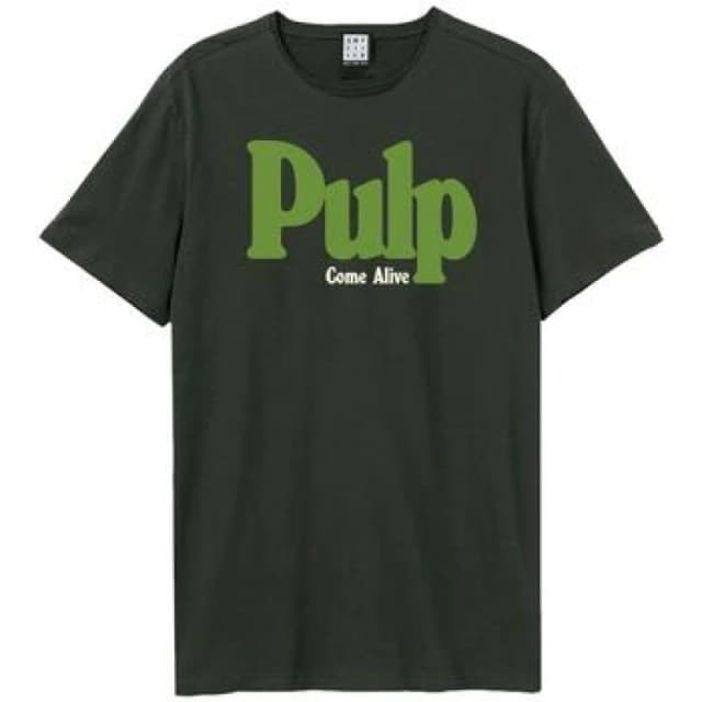 Amplified Womens Come Alive Pulp T-Shirt in Charcoal Size: XS Charcoal Female XS