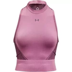 Under Armour Armour Rush Seamless Crop Top Womens - Purple