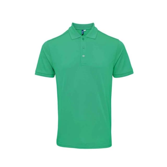 Premier Premier Men Coolchecker Plus Piqu Polo Shirt in Green Size: Small Green S Male 5063527592118