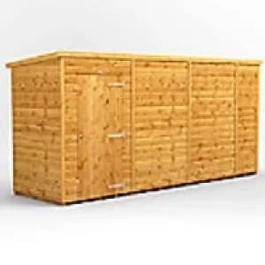 Power Garden Shed 144PPW Golden Brown 14x4