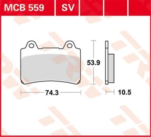 TRW Lucas Brake pad MCB559