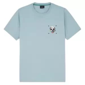 Paul Smith Skull Print T-Shirt - Blue
